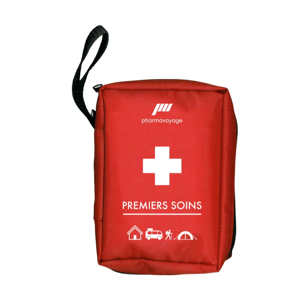 Sac de premiers secours rouge vide, pochette de secours de voyage