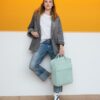 REISENTHEL Allday Backpack M Cord Mint – Image 4