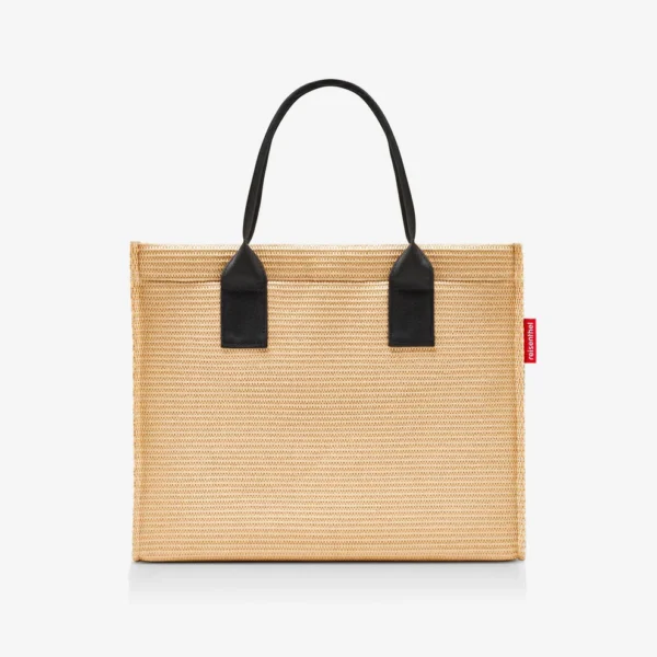 REISENTHEL DAILY SHOPPER RAFFIA BLACK