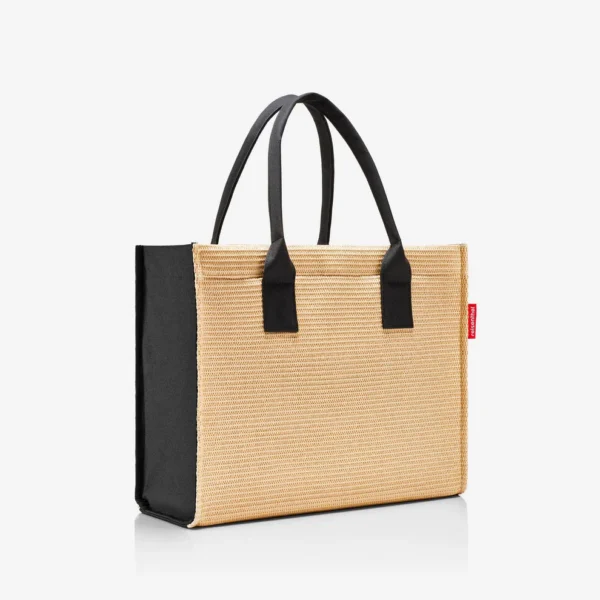 REISENTHEL DAILY SHOPPER RAFFIA BLACK – Image 2