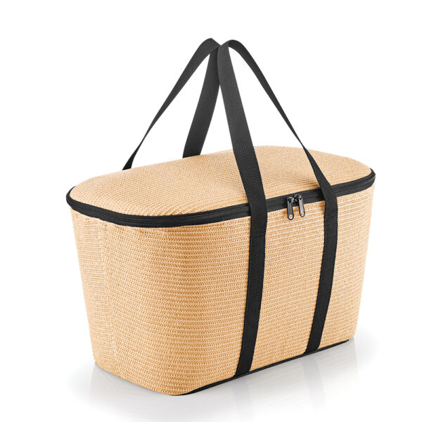 REISENTHEL COOLERBAG RAFFIA BLACK – Image 2