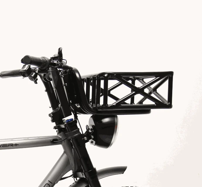 Panier avant Dirodi Rover avec support L. Grand panier robuste pour vélo électrique Rover Gen 6.0+. Idéal pour transporter sacs, courses et équipements.